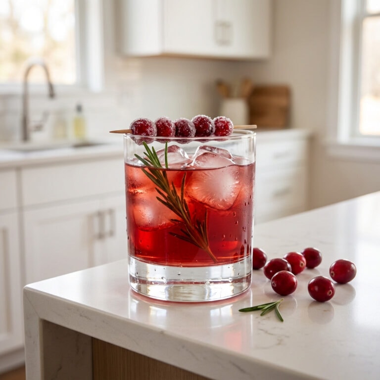 Maple Cranberry Bourbon Cocktail Recipe