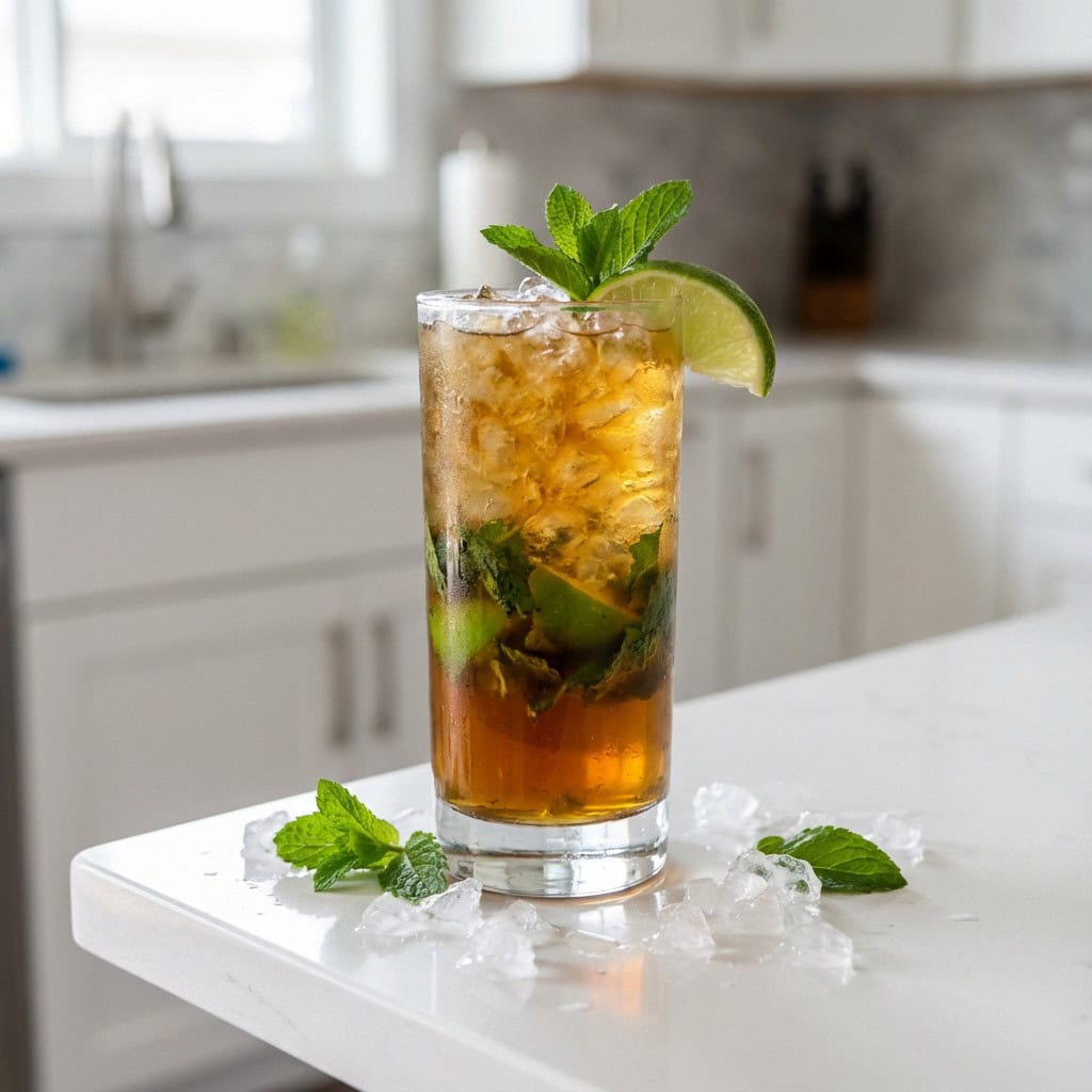Mojito With Dark Rum Cocktail Recipe