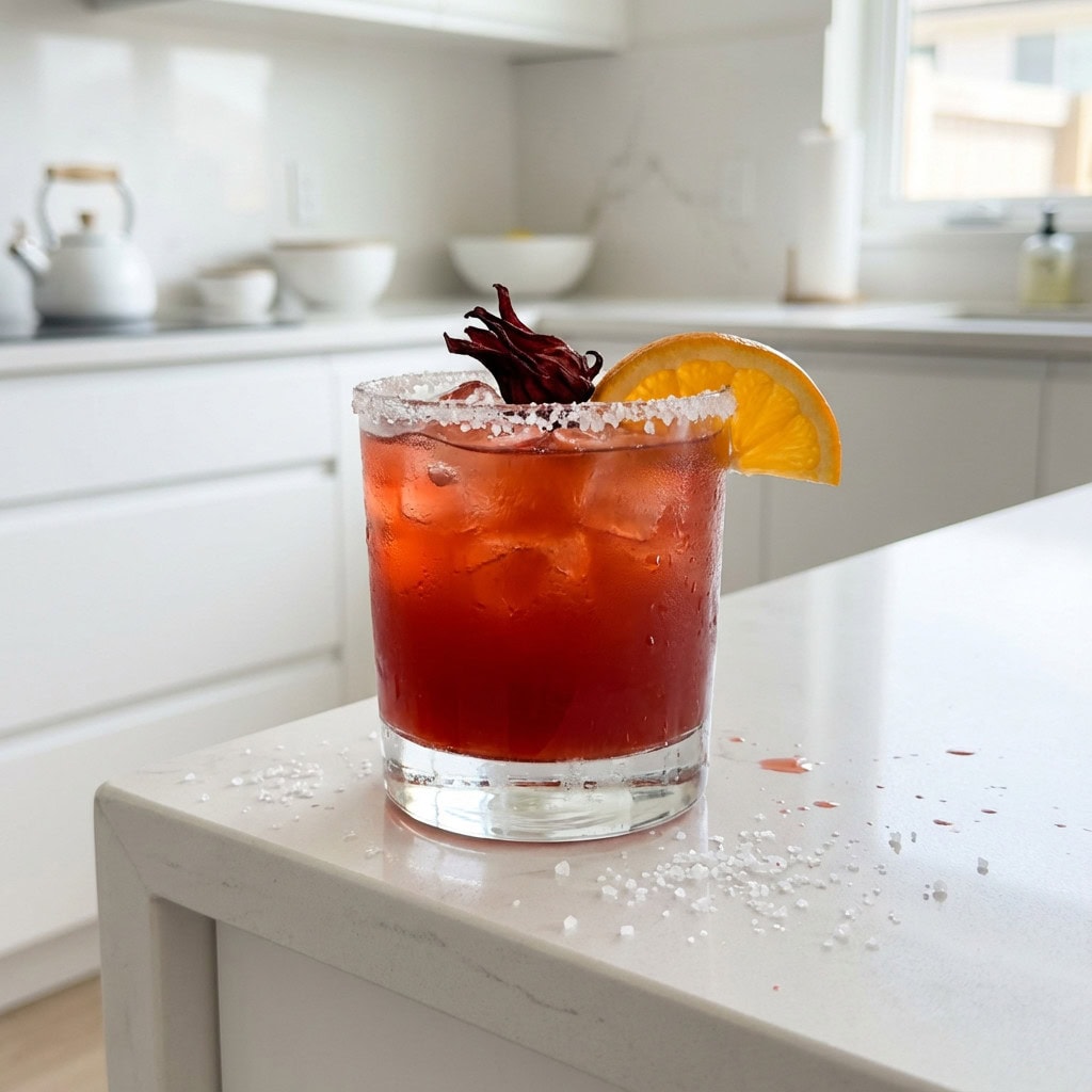Orange Hibiscus Margarita Cocktail Recipe