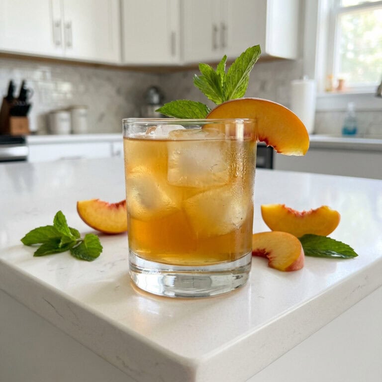 Peach Bourbon Arnold Palmer Cocktail Recipe
