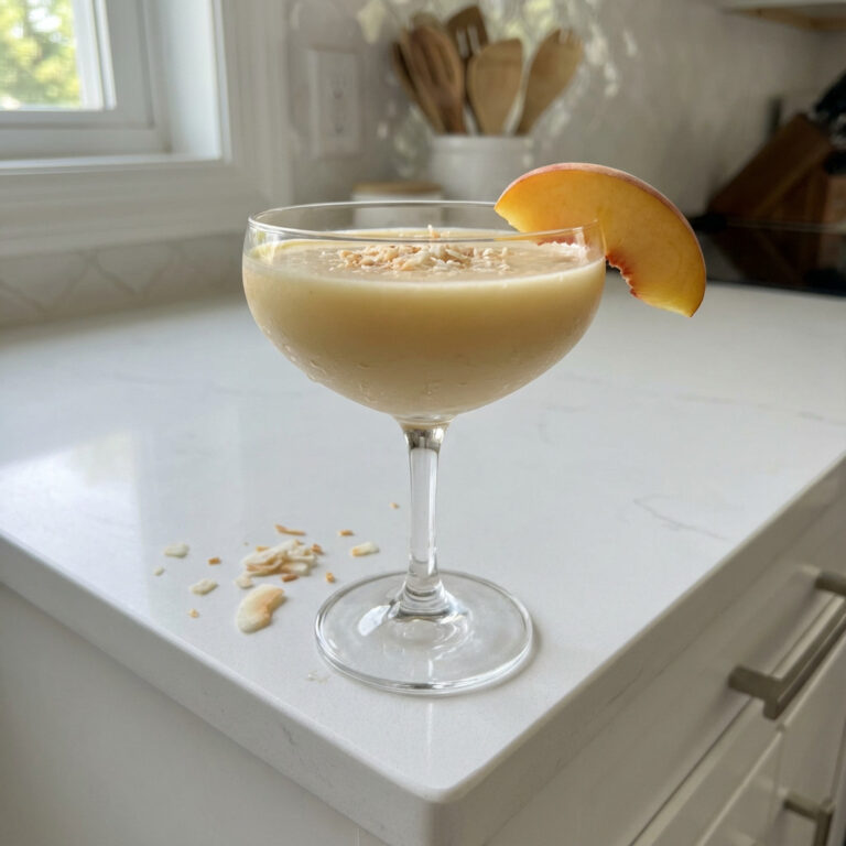 Peaches n Coconut Cream Cocktail Recipe