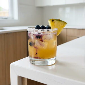 Pineapple Blueberry Margarita Cocktail Recipe
