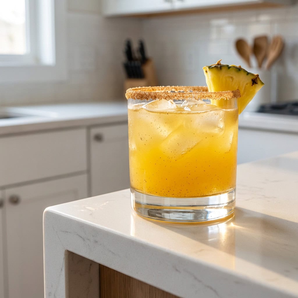 Pineapple Cinnamon Margarita Cocktail Recipe
