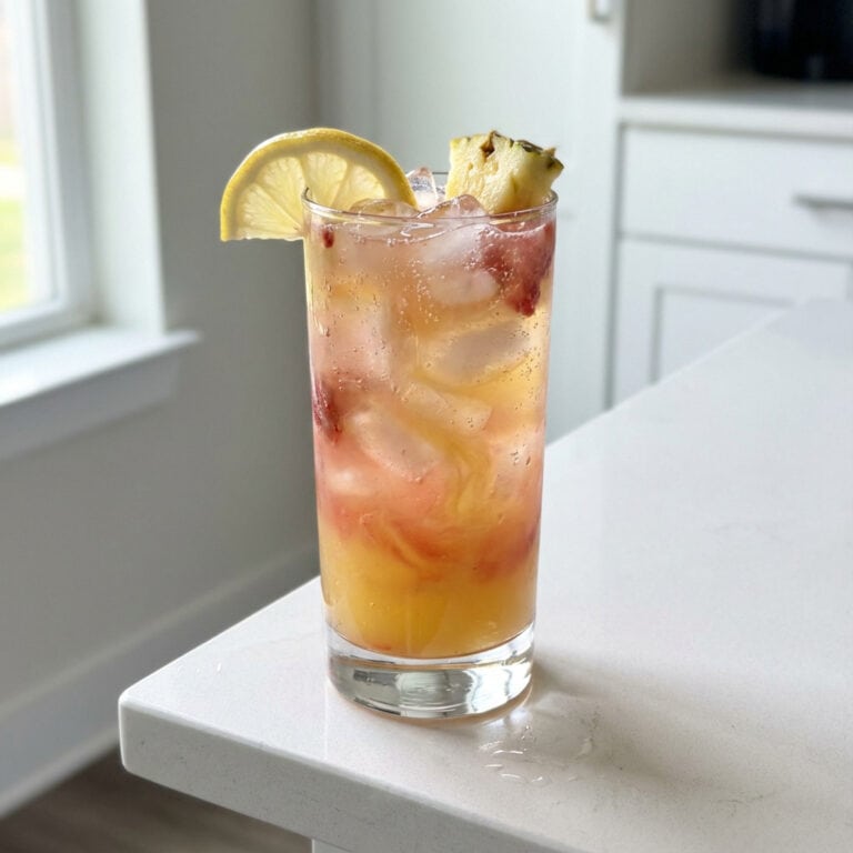 Pineapple Strawberry Vodka Lemonade Cocktail Recipe