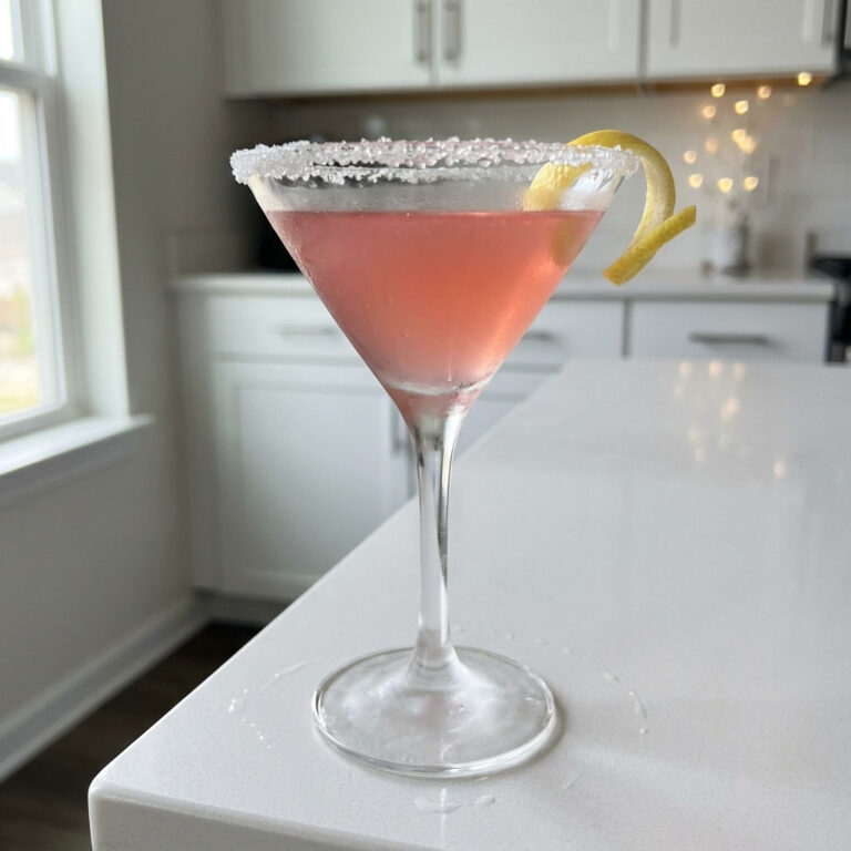 Pink Lemon Drop Martini Cocktail Recipe