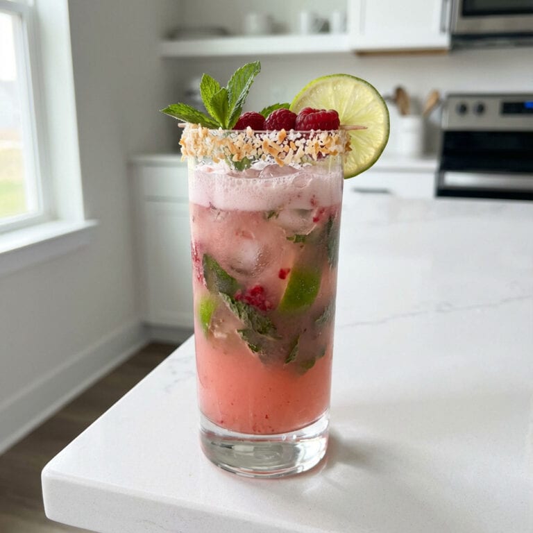 Raspberry Coconut Mojito Recipe