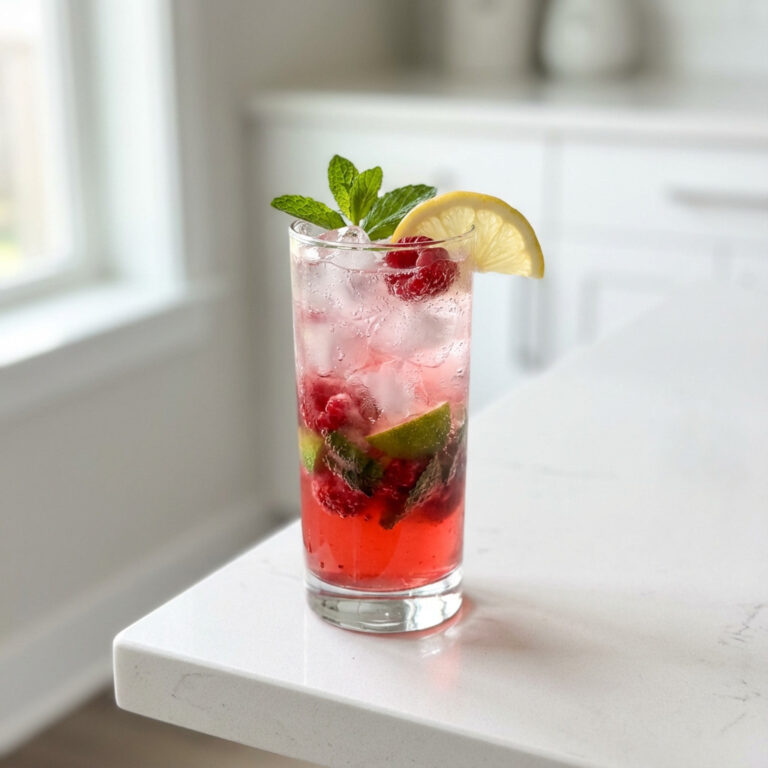 Raspberry Mojito Mocktail Recipe