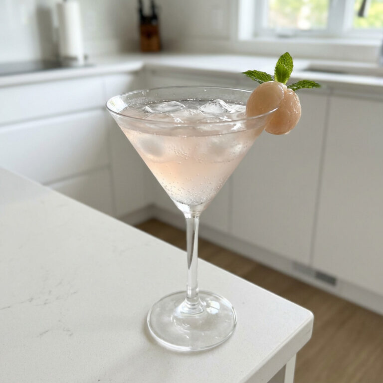 Sakura Lychee Fizz Cocktail Recipe