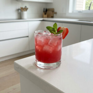 Strawberry Bourbon Smash Cocktail Recipe