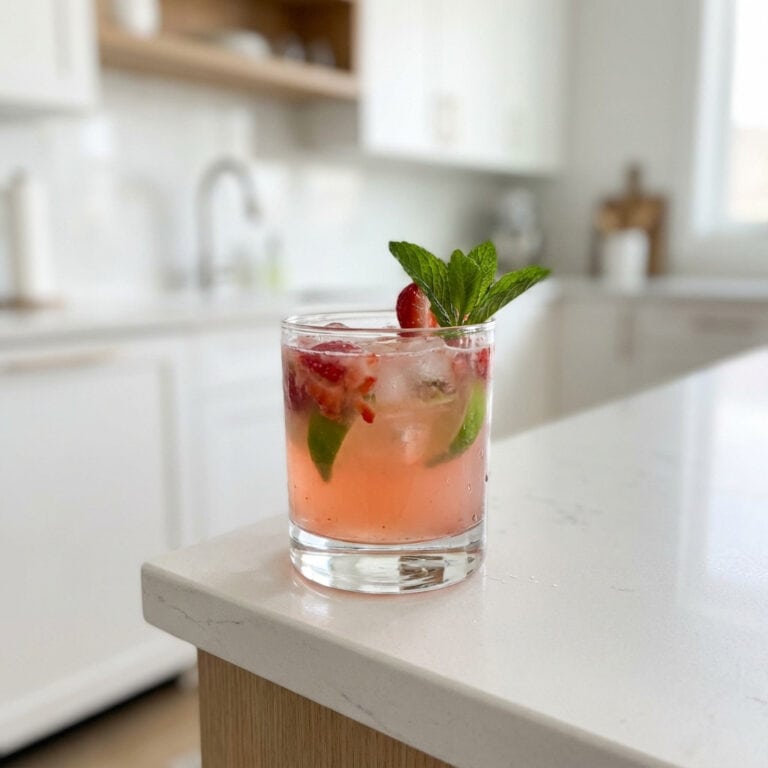 Strawberry Lime Vodka Smash Cocktail Recipe
