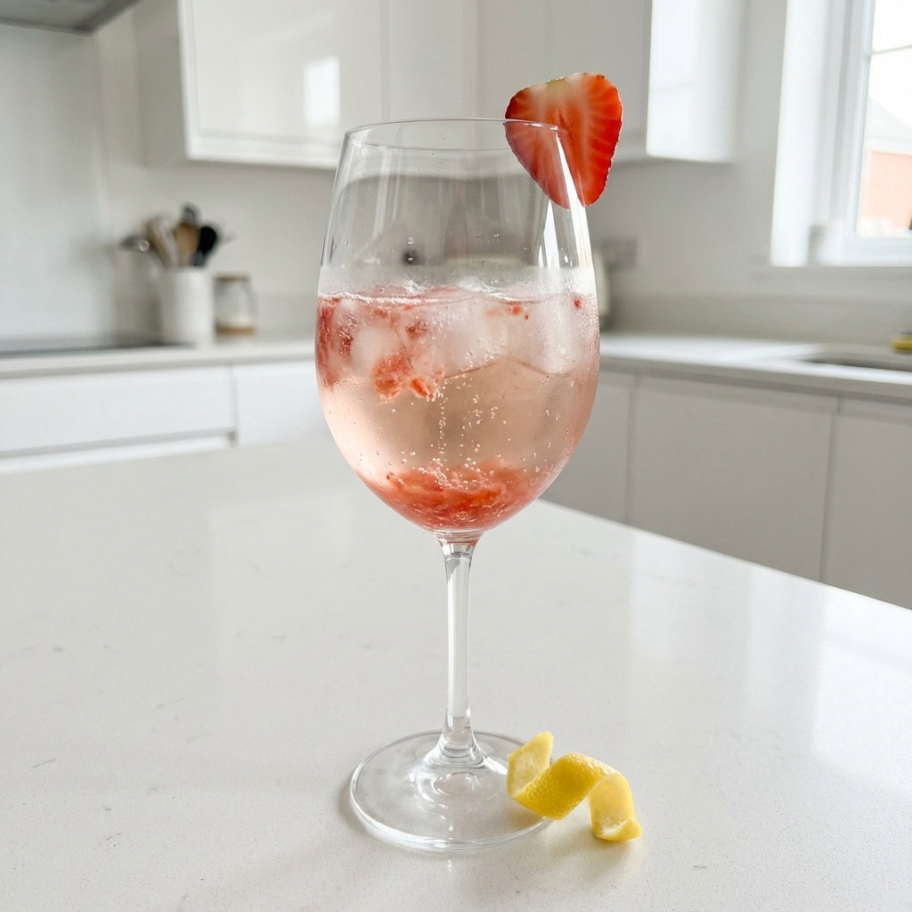 Strawberry Limoncello Prosecco Cocktail Recipe