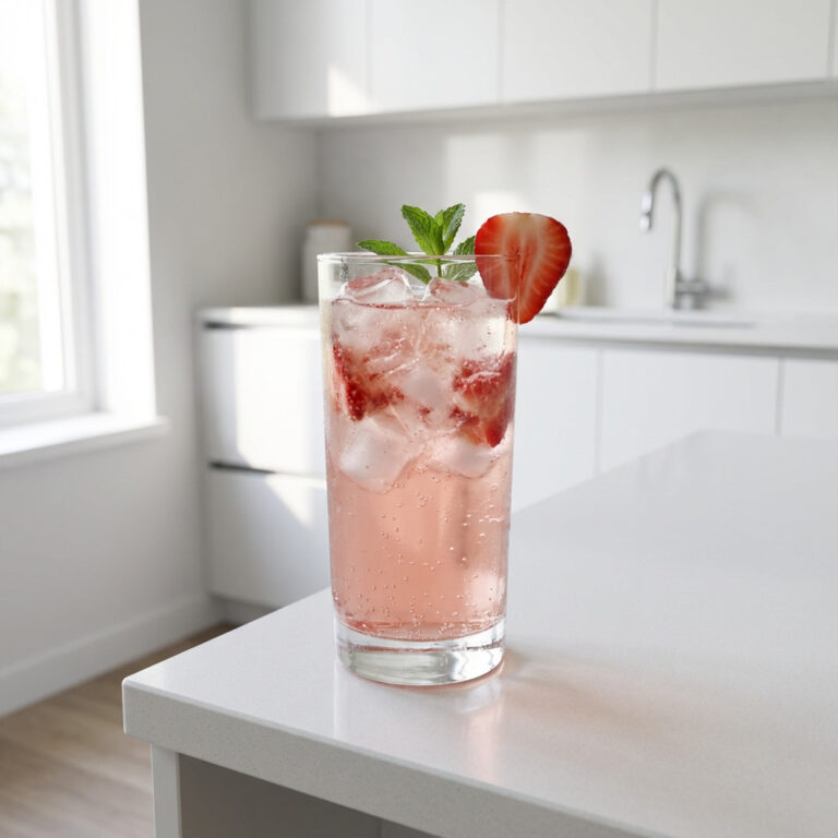 Strawberry Tequila Soda Cocktail Recipe
