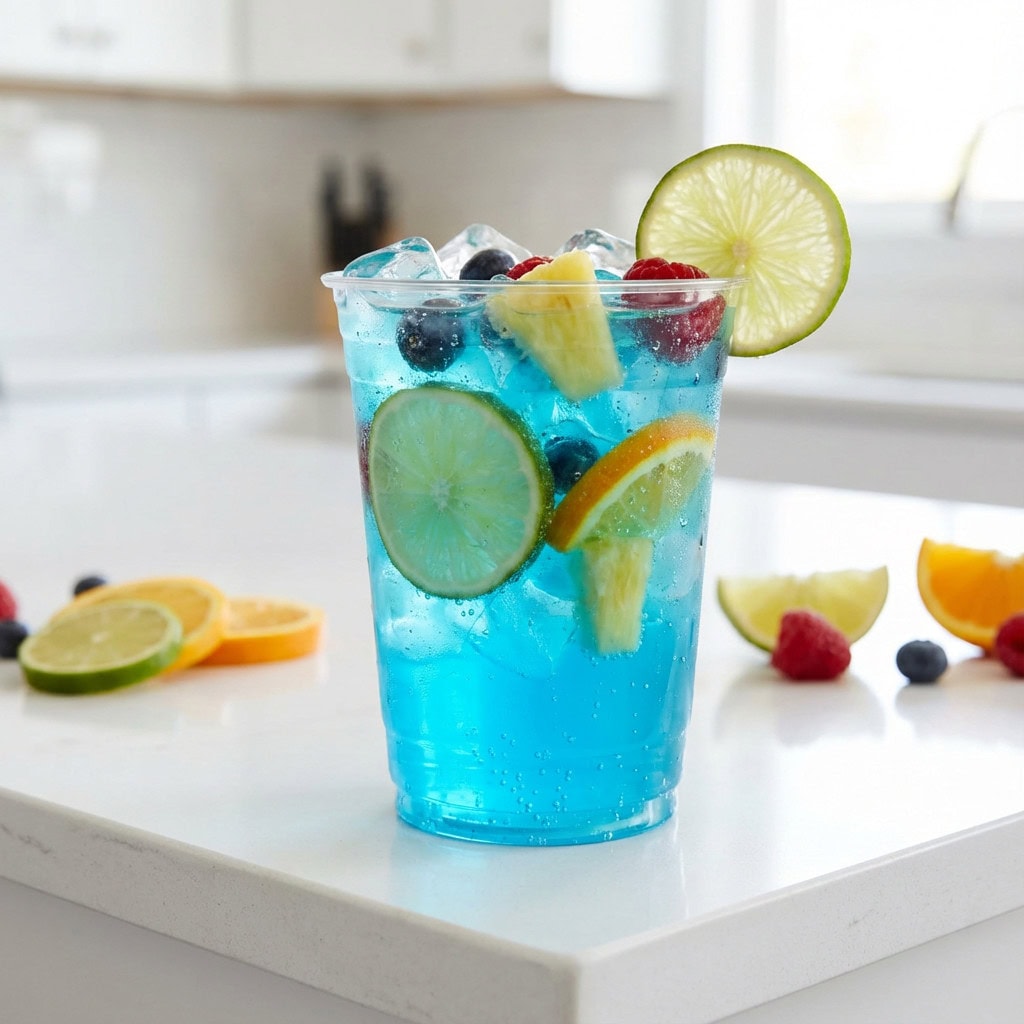 TikTok Jungle Juice Blue Punch Cocktail Recipe