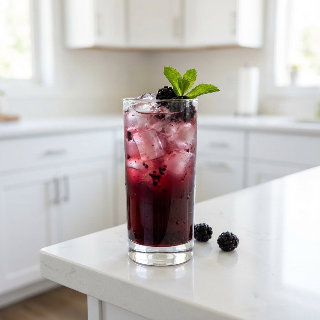Vanilla Earl Grey Blackberry Mocktail Recipe