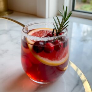 Holiday Spiced Cranberry Paloma Cocktail Recipe