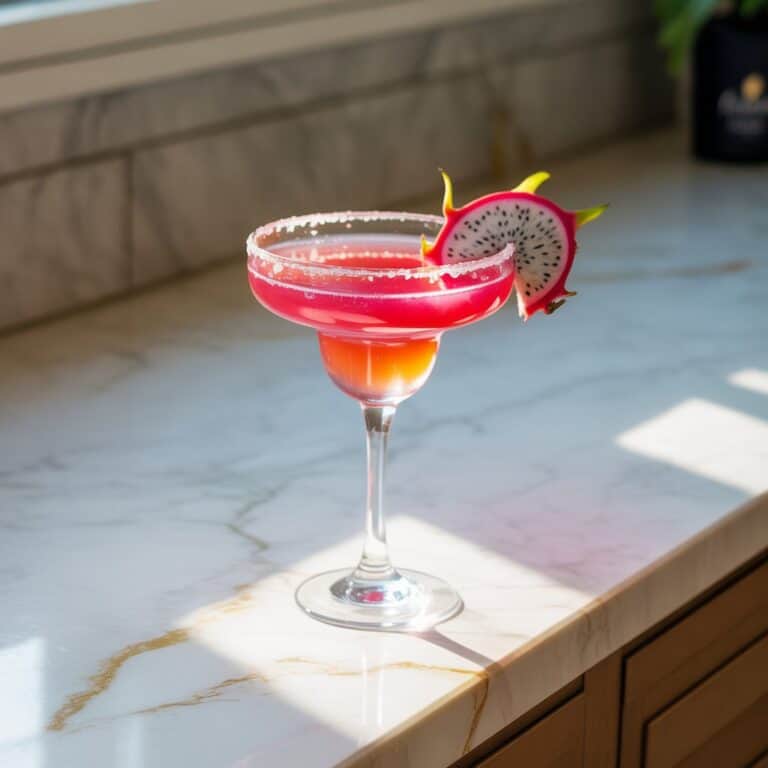Honey Dragon Fruit Margarita Cocktail Recipe