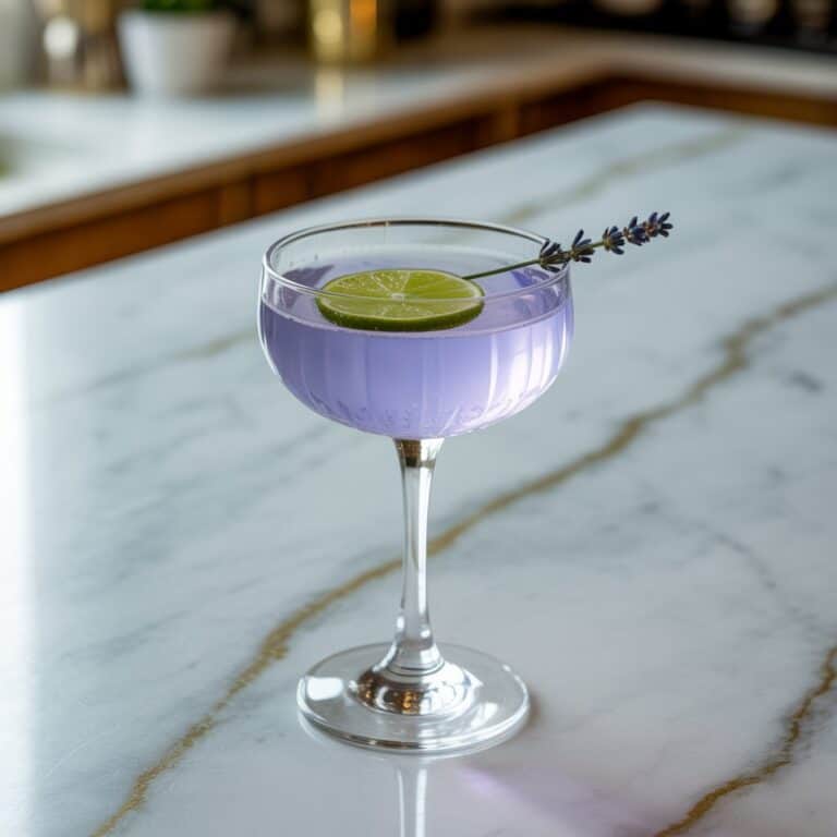 Lavender French Gimlet Cocktail Recipe