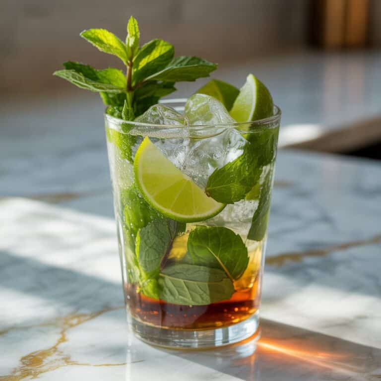 Mojito With Dark Rum Cocktail Recipe