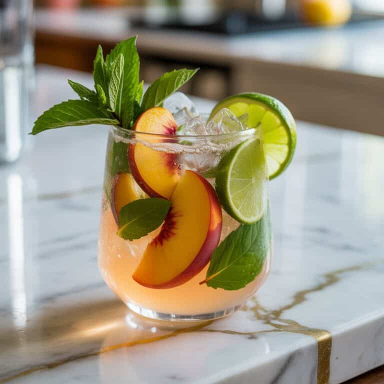 Peach Mojito Cocktail Recipe