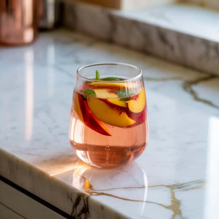 Peach Rose Sangria Cocktail Recipe