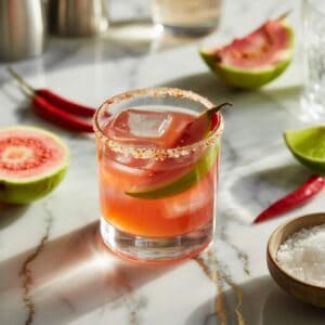 Spicy Guava Margarita Cocktail Recipe