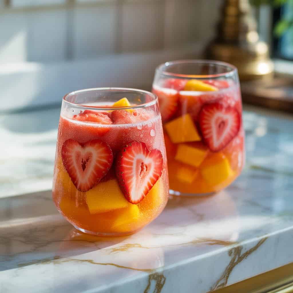 Strawberry Mango Moscato Slushies Cocktail Recipe