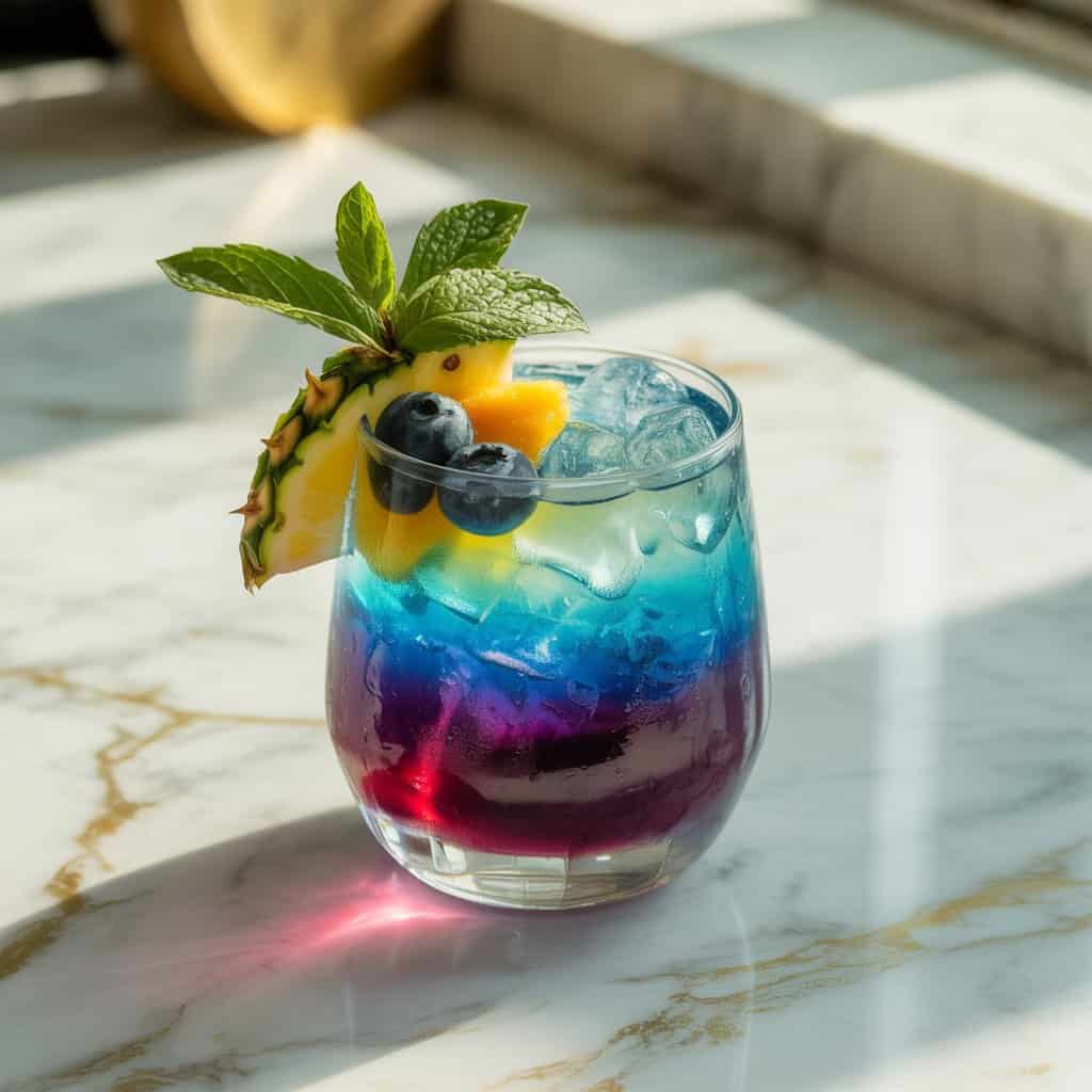 Tropical Blueberry Smash Cocktail Recipe