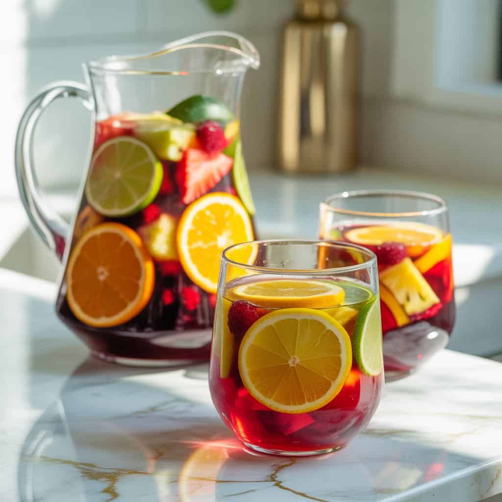Tropical Summer Sangria Cocktail Recipe