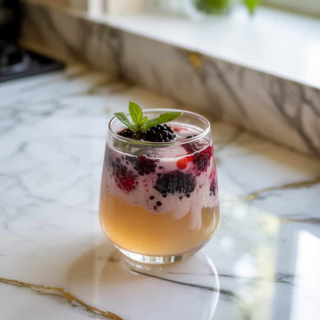 Vanilla Earl Grey Blackberry Mocktail Recipe