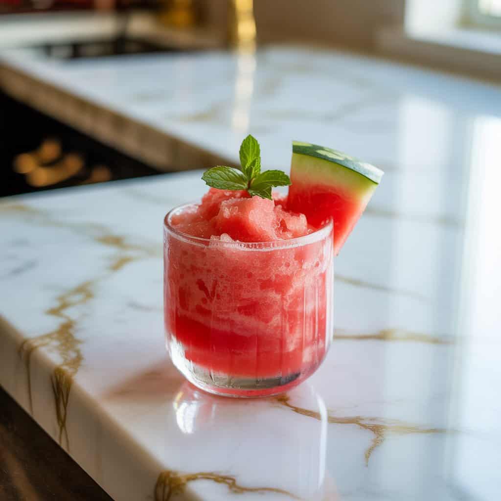 Watermelon Vodka Slushie Cocktail Recipe