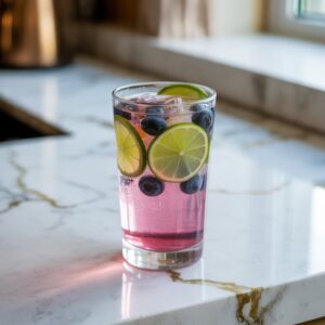 Blueberry Lime Rickey Cocktail Recipe