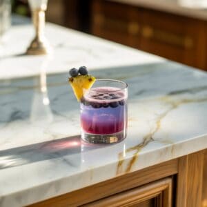 Blueberry Pineapple Tequila Sour Cocktail Recipe