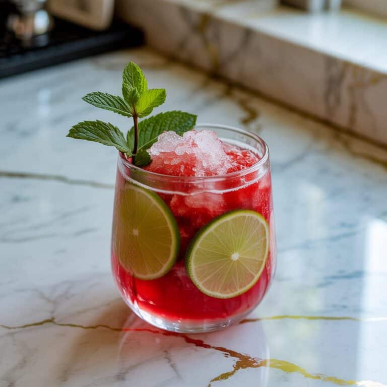 Cherry Lime Slushie Cocktail Recipe