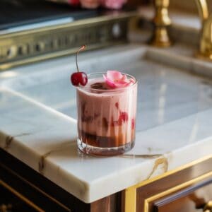 Cherry Rose Mudslide Cocktail Recipe