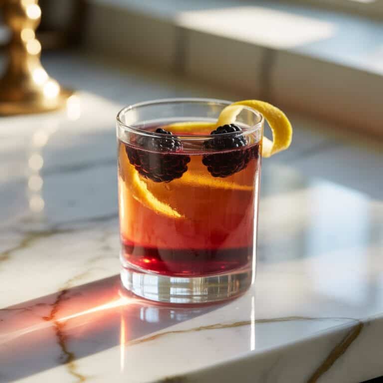 Crown Royal Blackberry Whisky Sunset Cocktail Recipe