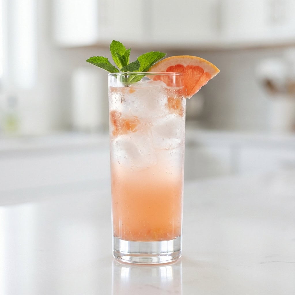 Pink Grapefruit Soda Mocktail Recipe